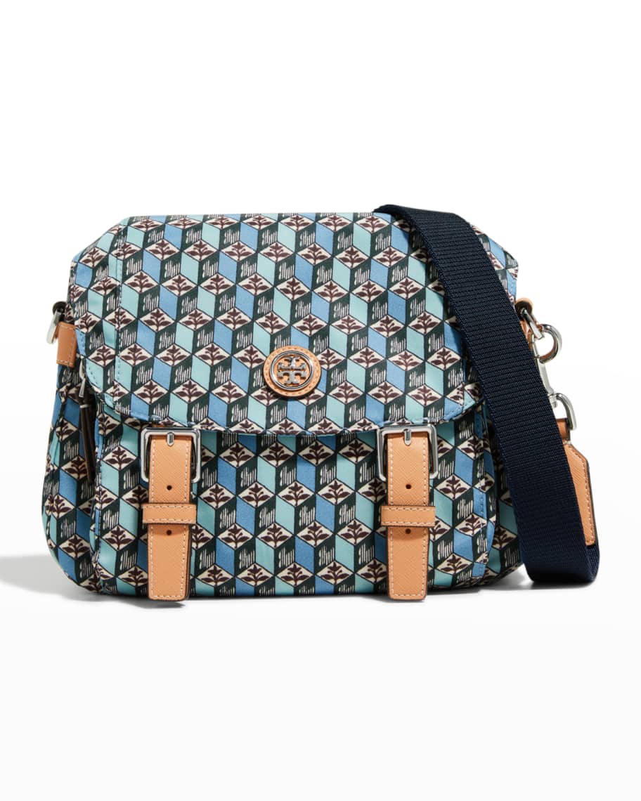 Tory Burch Virginia Small Printed Messenger Bag Neiman Marcus