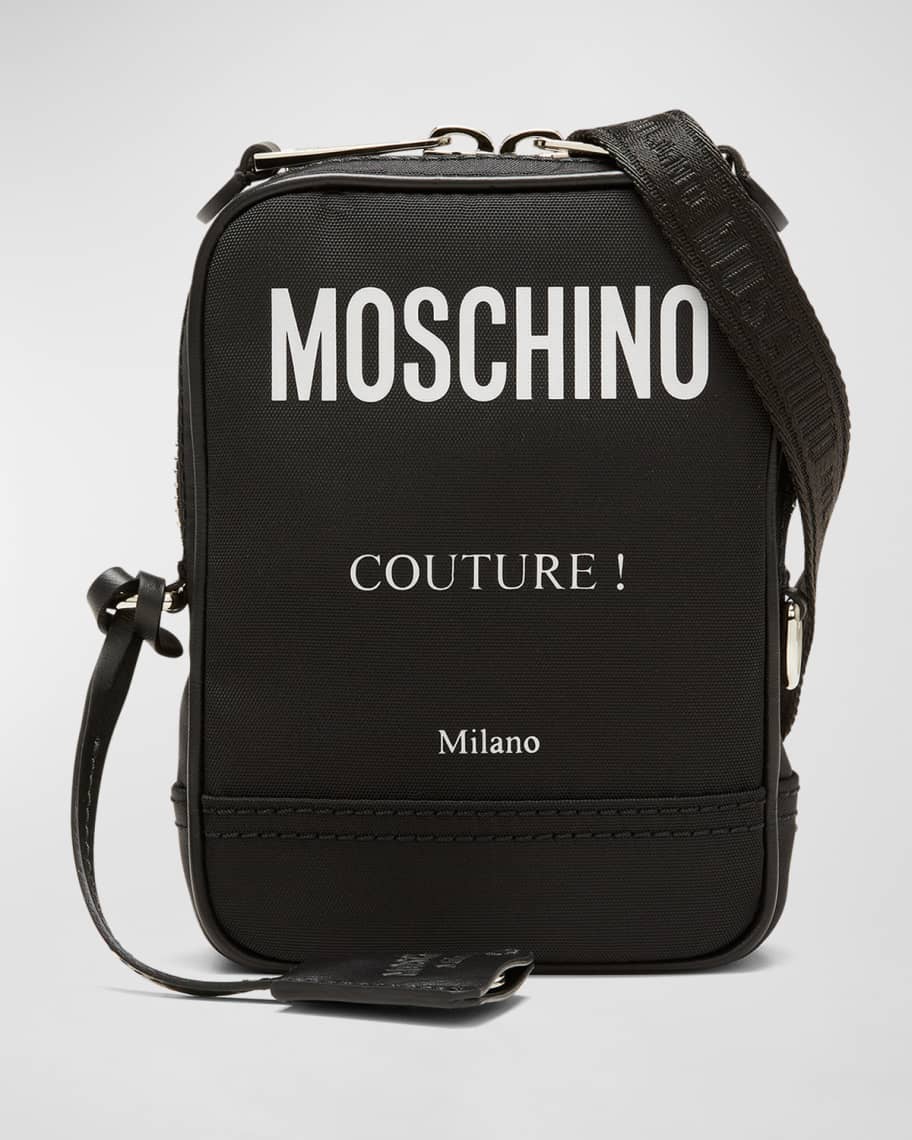 Moschino Men's Logo Crossbody Bag Neiman Marcus