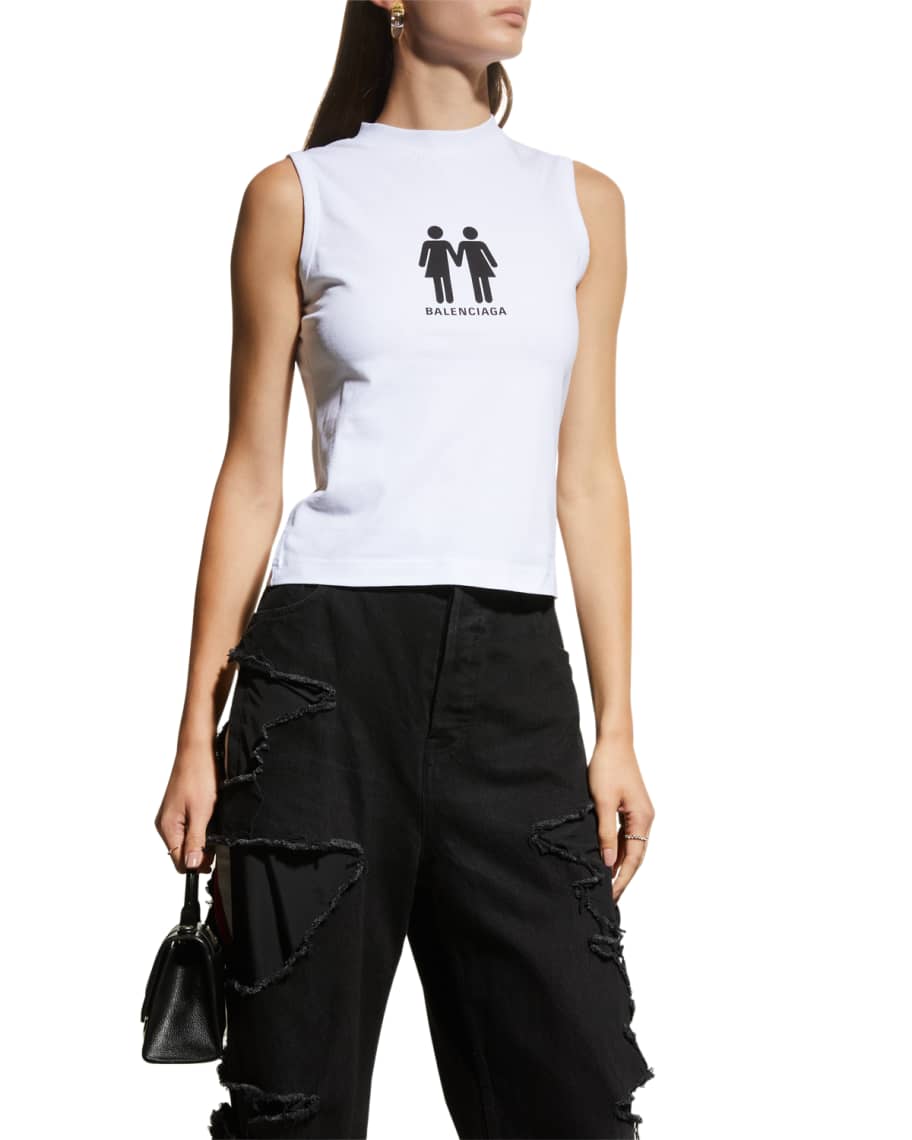 balenciaga logo tank
