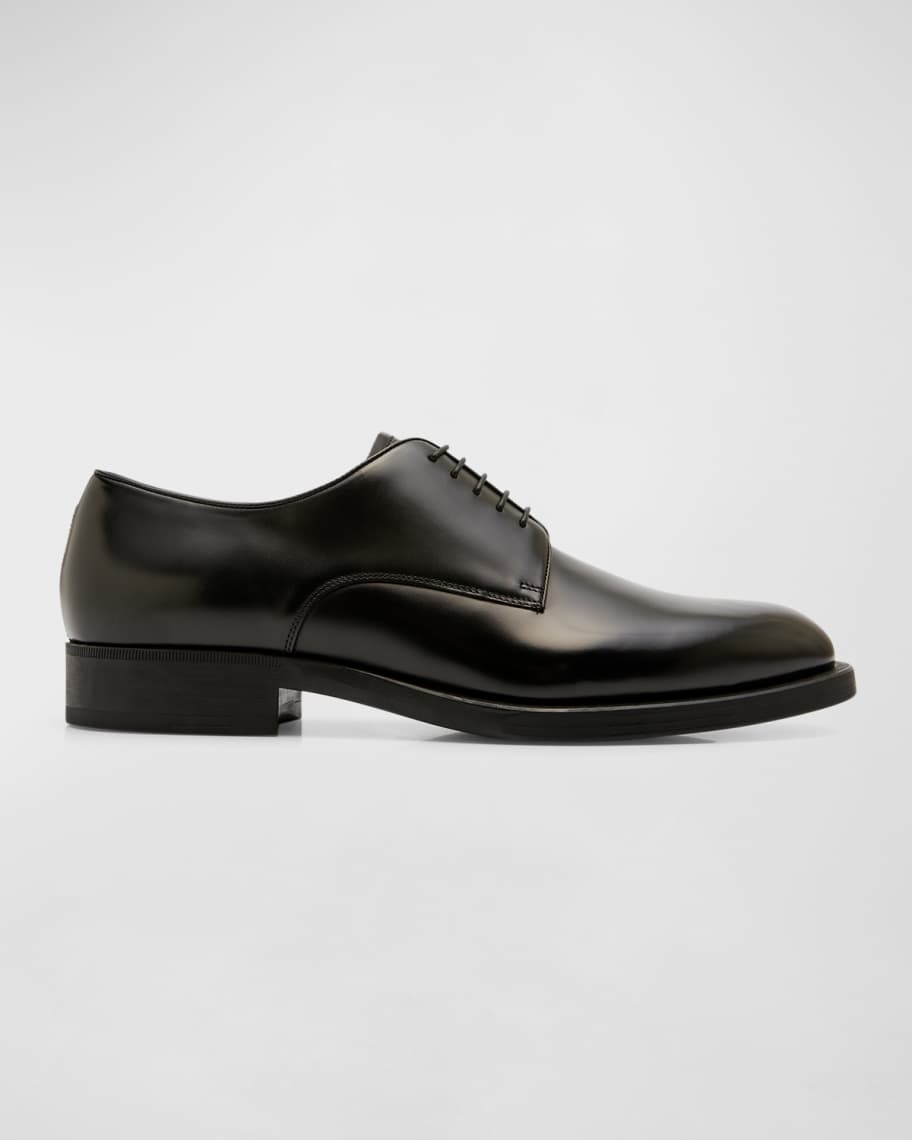 Giorgio Armani Men's Formal Leather Derby Shoes | Neiman Marcus