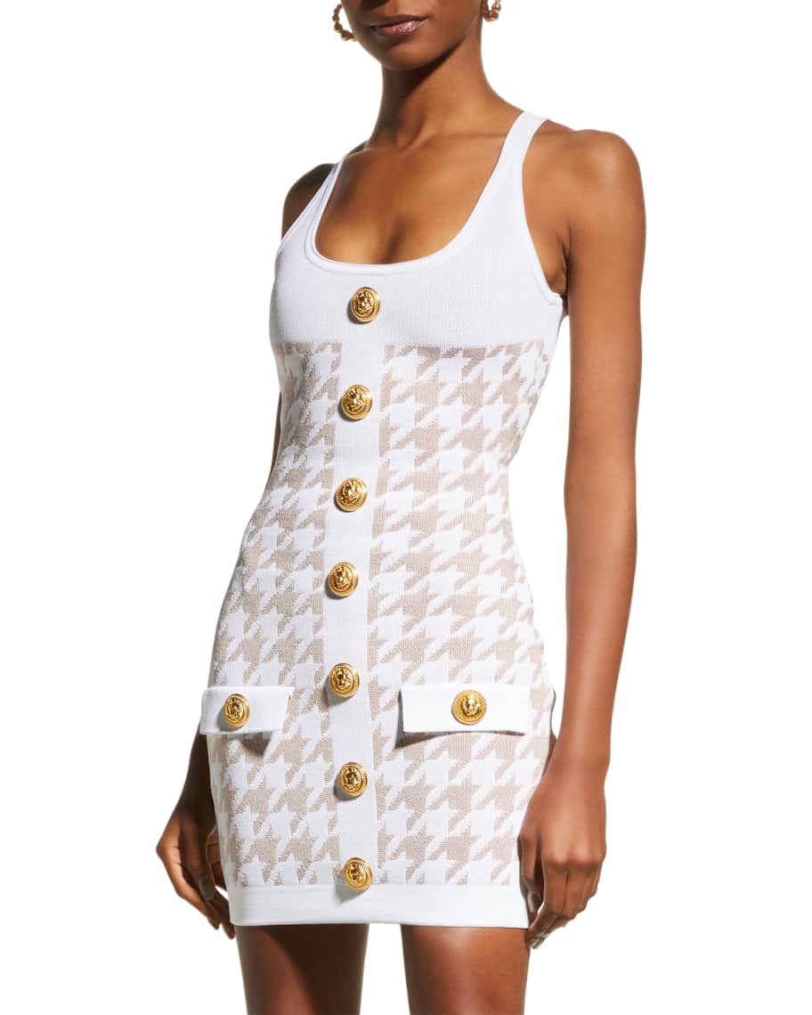 Balmain houndstooth dress top