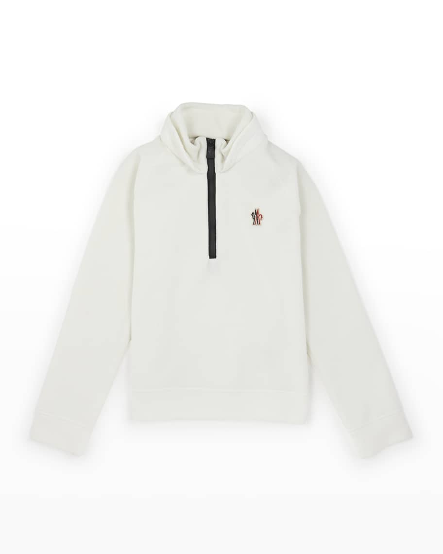 Mens Vintage Polar Fleece Quarter Zip Sweatshirt - 23543