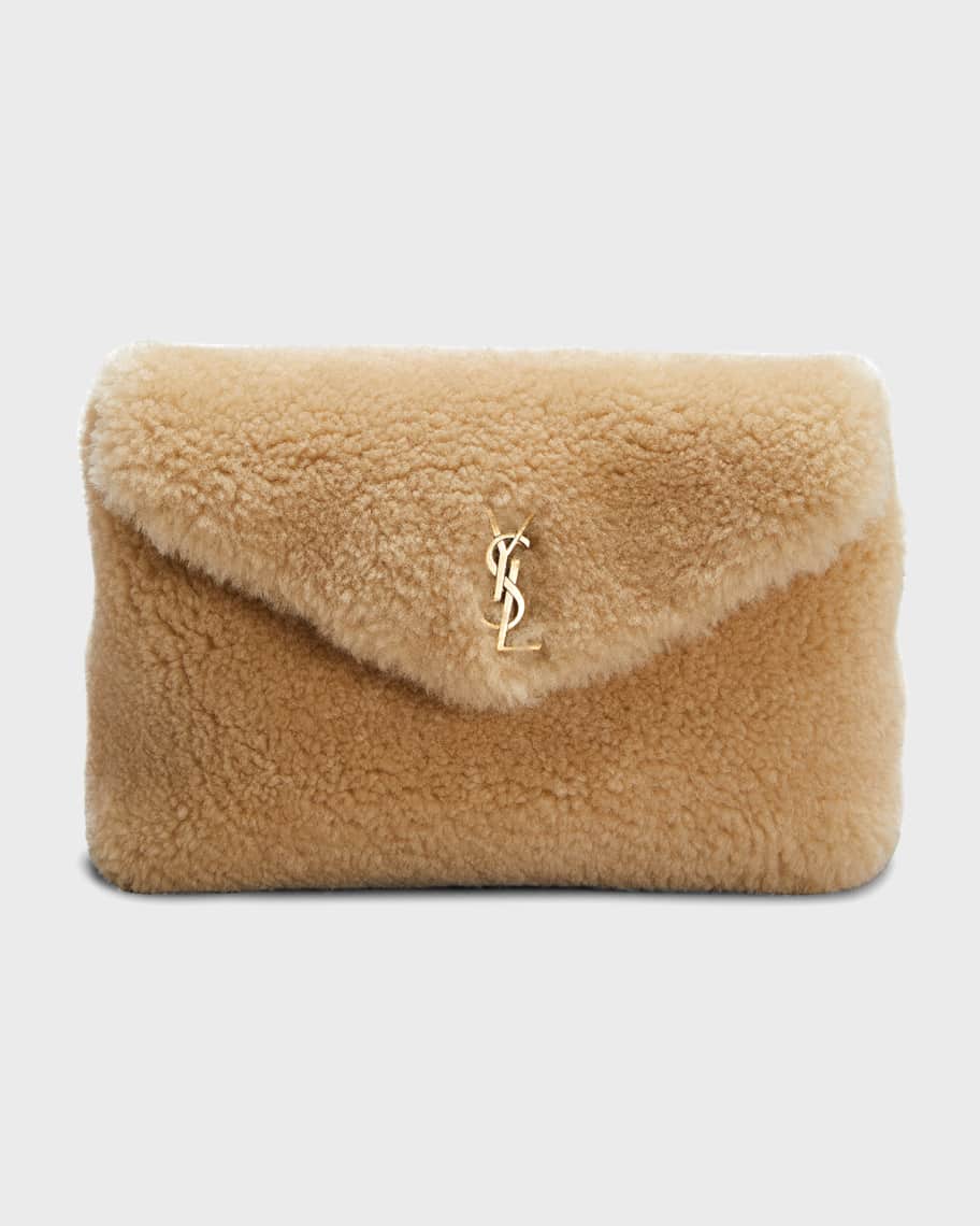 Saint laurent shearling belt bag best sale