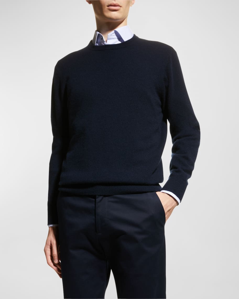 Neiman Marcus Men's Cloud Cashmere Crewneck Sweater Neiman Marcus