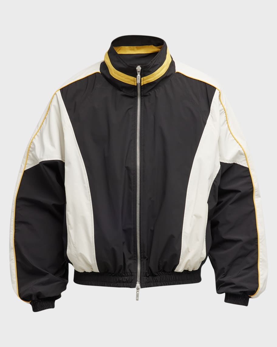 Rhude Men's Curve Panel Track Jacket | Neiman Marcus