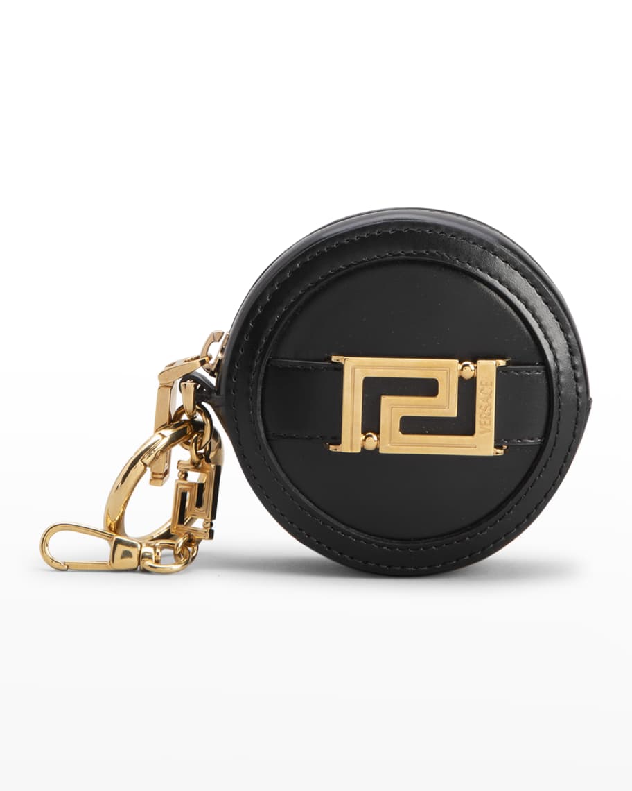 Versace Greca Goddess Zip Leather Coin Bag Neiman Marcus