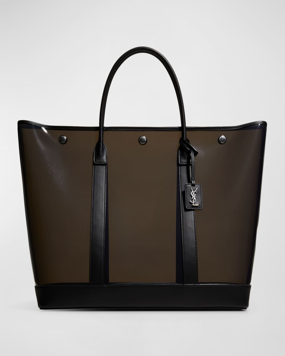 Saint Laurent Cabas Ysl Vinyl Tote Bag