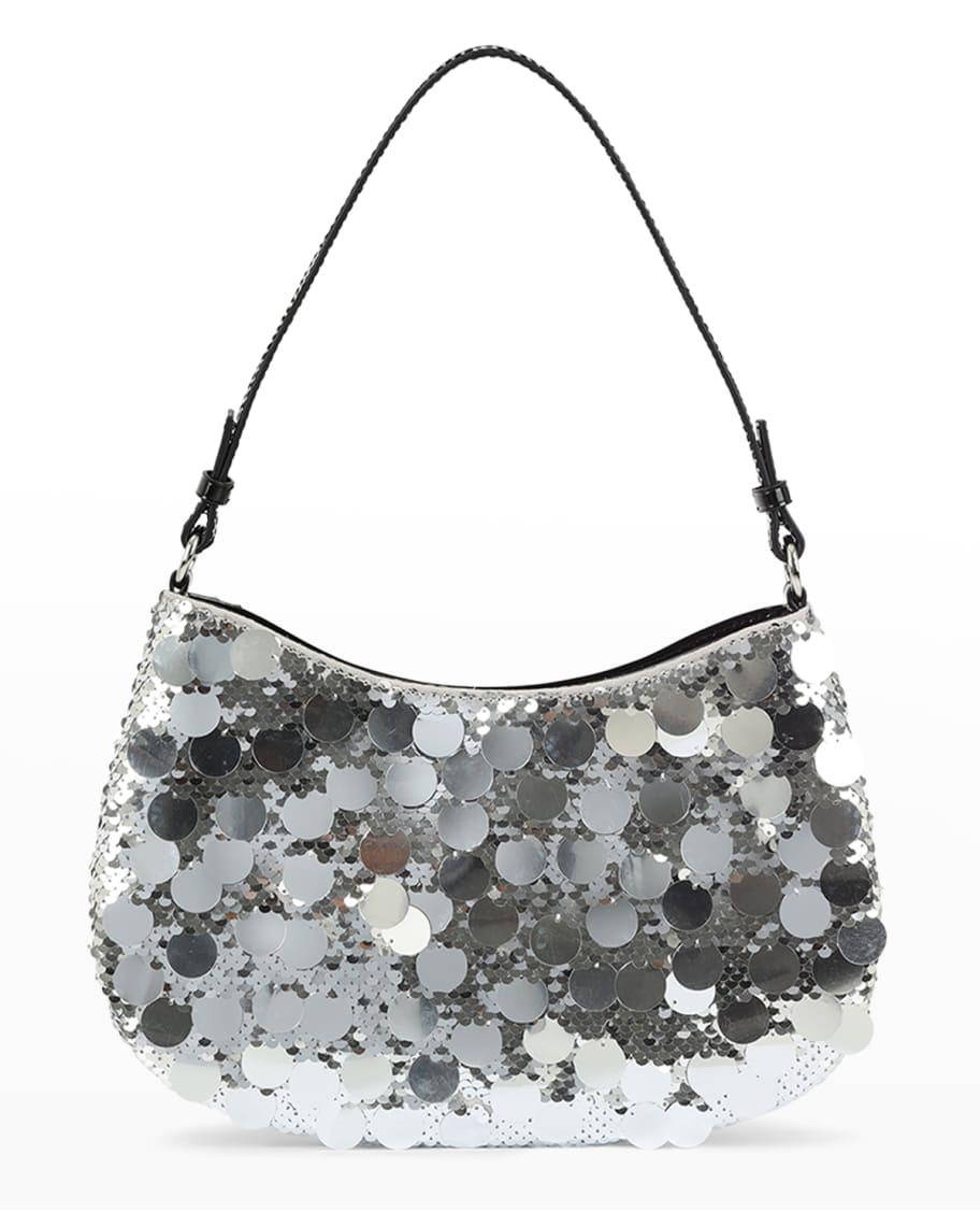 SIMONMILLER Sasi Metallic Sequins Shoulder Bag | Neiman Marcus