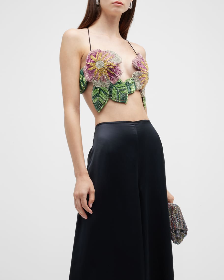 NICK&NICOLE★PASTEL FLOWER CROP TOP★フラワー クロップトップ NICK&NICOLE☆PASTEL FLOWER CROP TOP☆フラワー クロップトップ