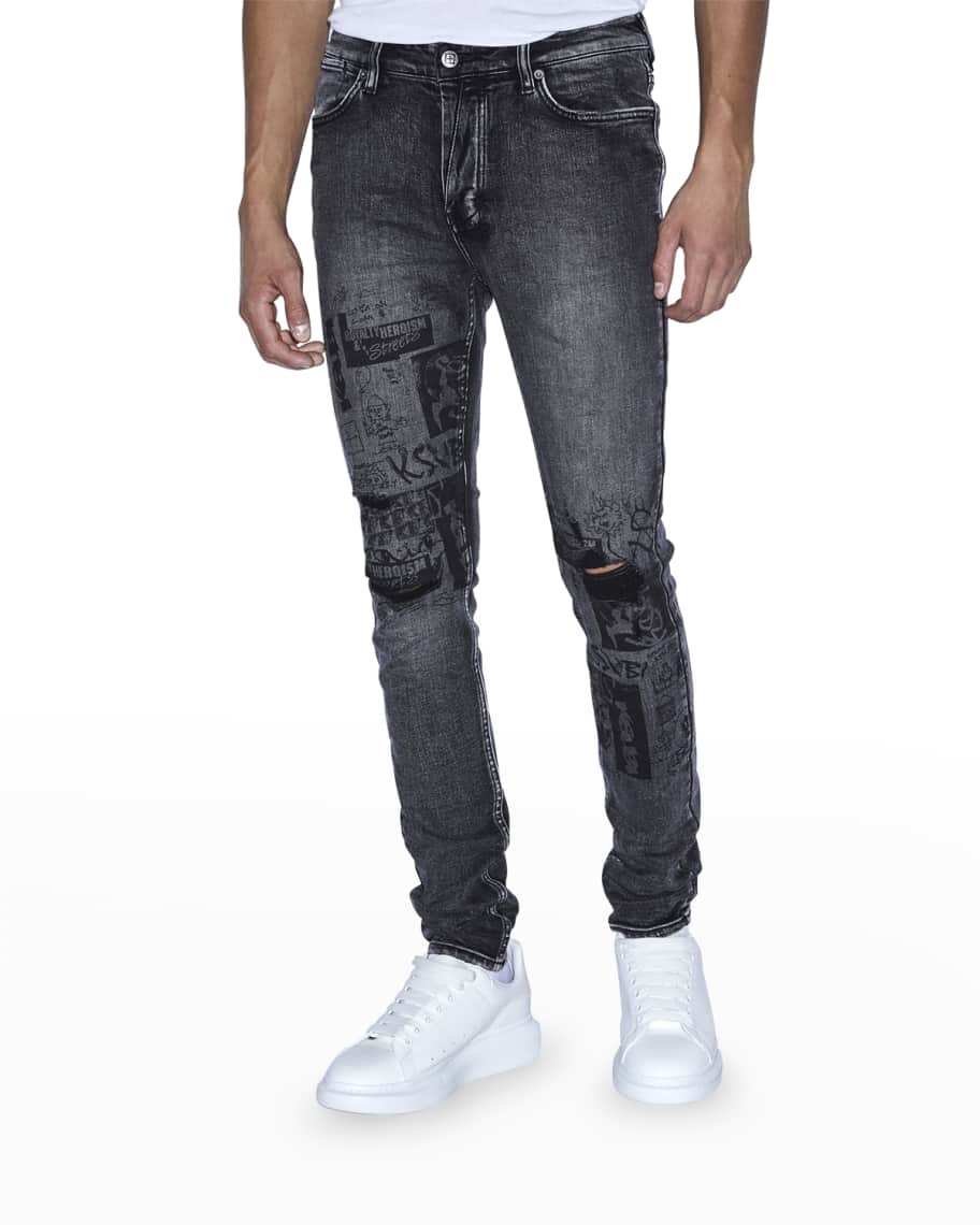 Ksubi Men's Van Winkle Mash Up Jeans Neiman Marcus