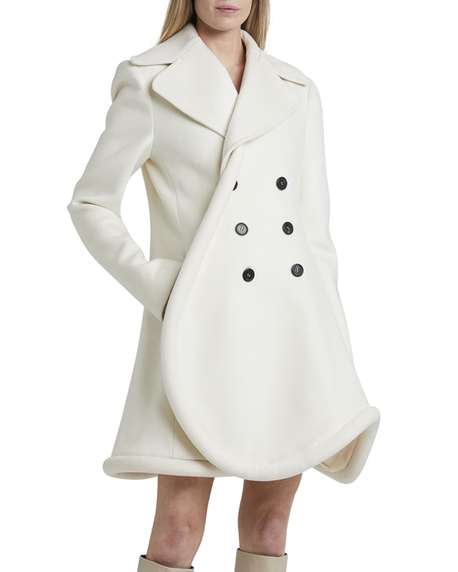 JW Anderson Bumper Double Breasted Peacoat Neiman Marcus