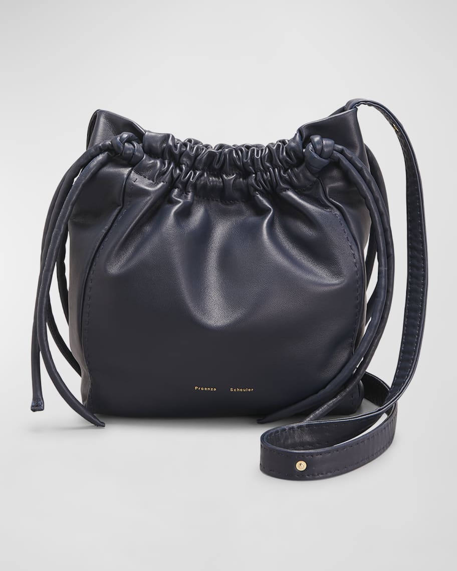 Tory+Burch+Black+Chelsea+Mini+Drawstring+Bucket+Bag+Gift for sale online