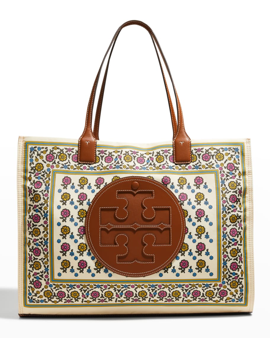 Tory burch floral tote bag hotsell