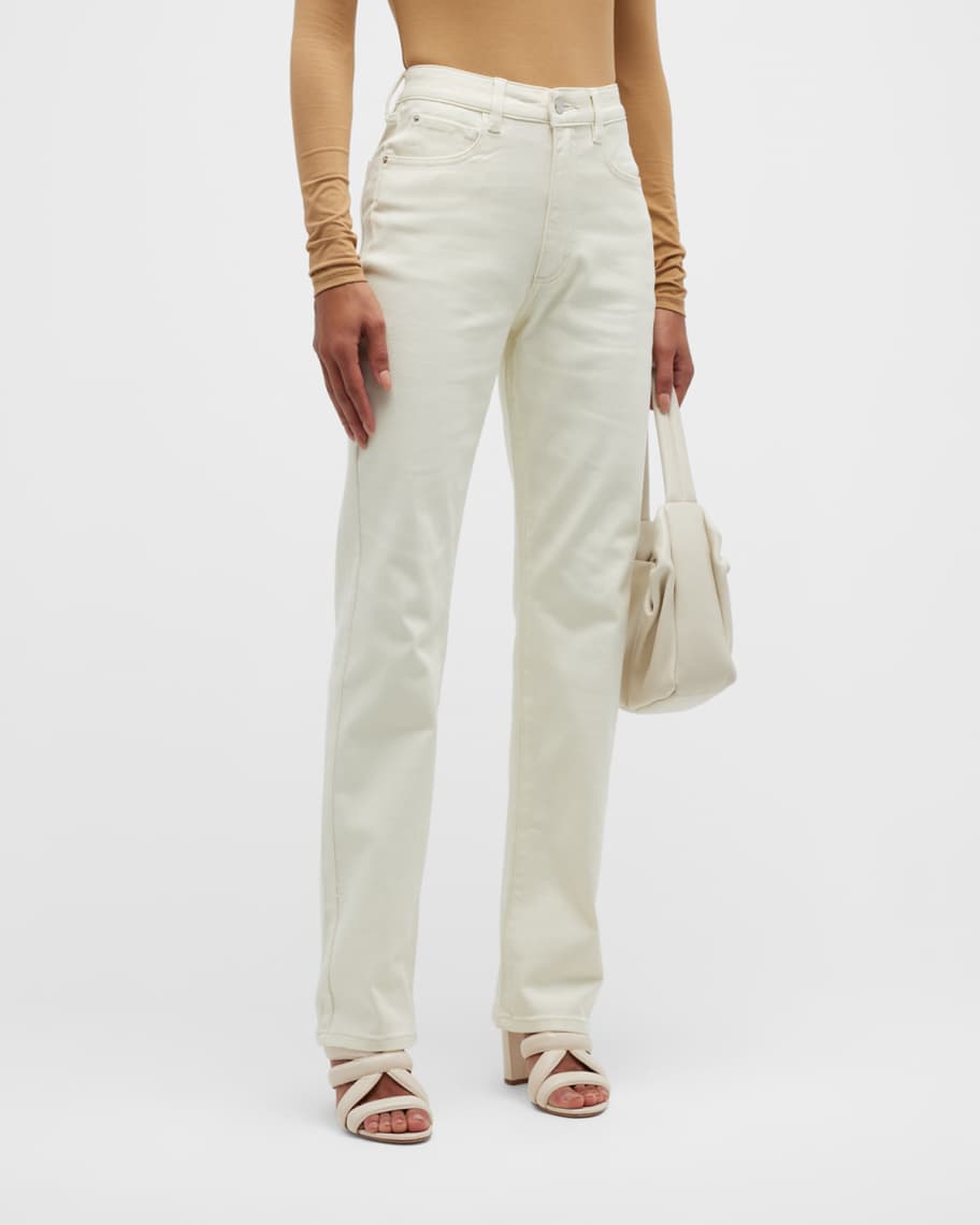 We Wore What Coated Straight-Leg Icon Jeans | Neiman Marcus