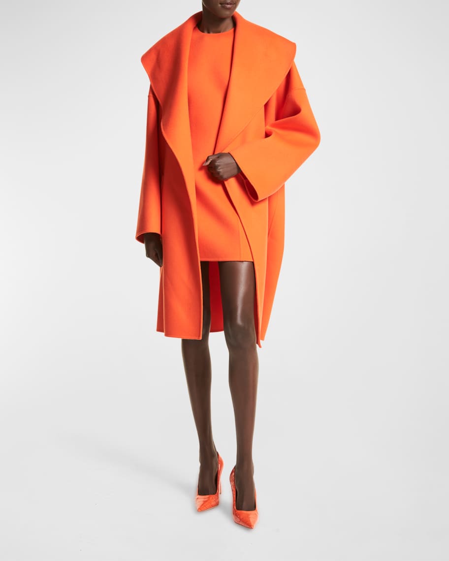 Michael Kors Collection Wool Shawl Top Coat Neiman Marcus