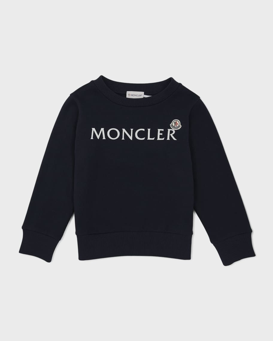 Moncler Girl s Sweatshirt W Logo Print On Chest Size 4 6