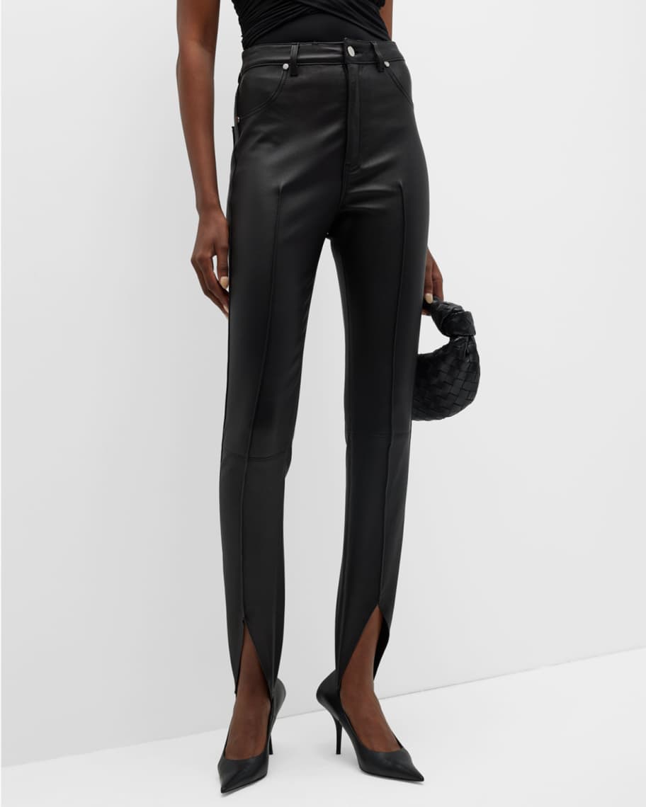 Et Ochs Jace Leather Stirrup Pants | Neiman Marcus