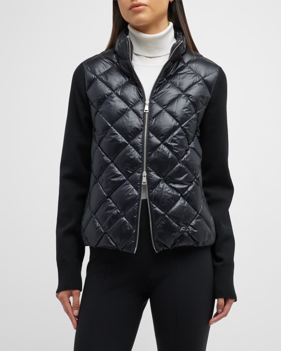Moncler mixed media cardigan hot sale