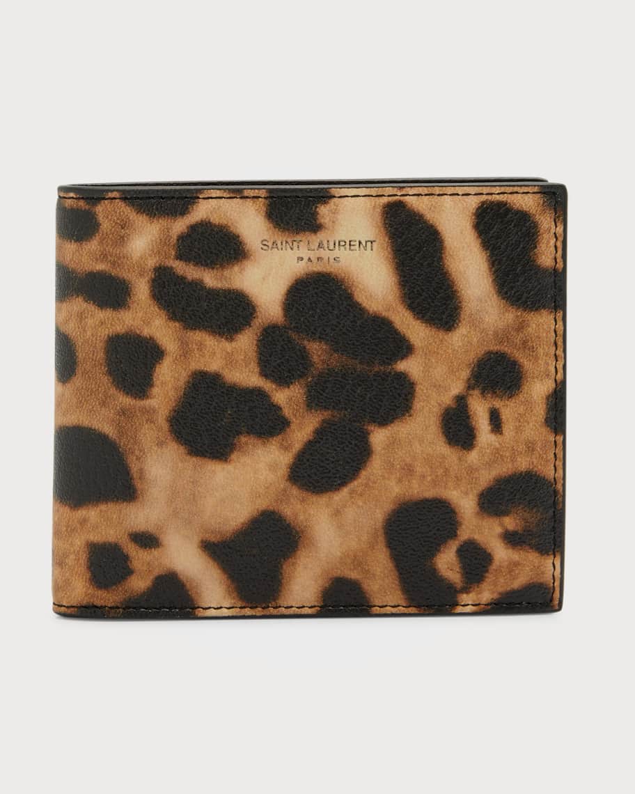 Ysl leopard wallet hotsell