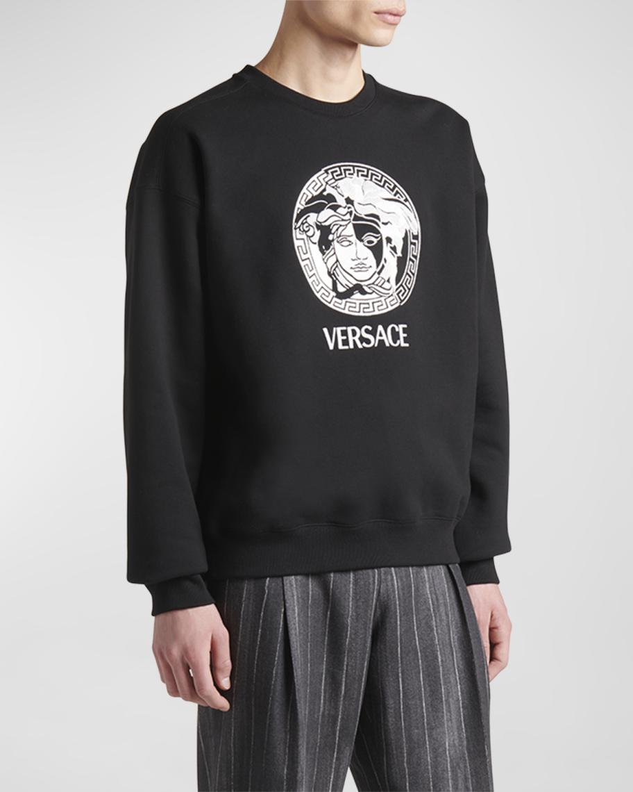 Versace Men's Medusa Logo Sweatshirt | Neiman Marcus