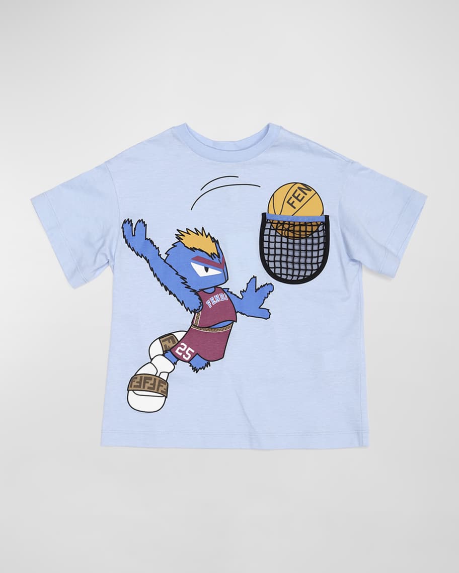 値*す様 FENDI キッズ Tシャツ バスケットボール 25 nm_4361774_100380_m