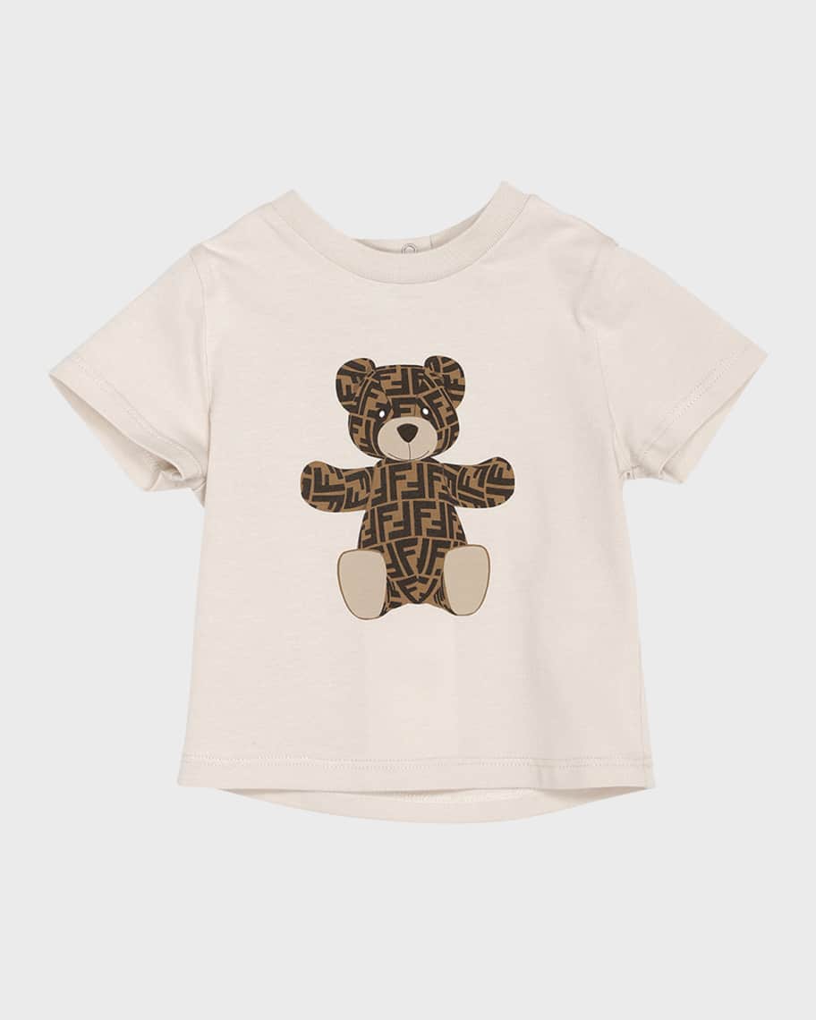 Fendi Kid's Monogram Bear T-Shirt, Size 6M-24M | Neiman Marcus