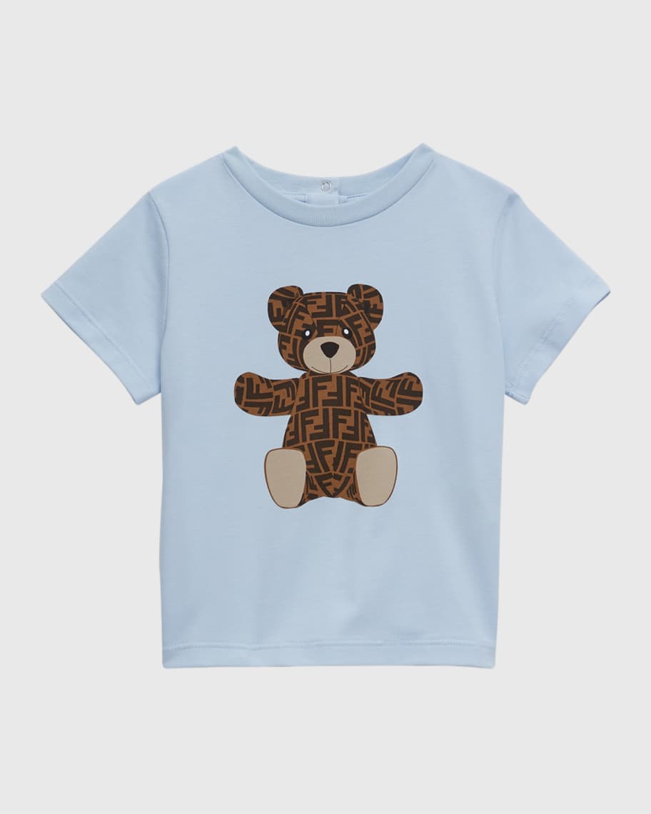 Fendi Kid's Monogram Bear T-Shirt, Size 6M-24M | Neiman Marcus