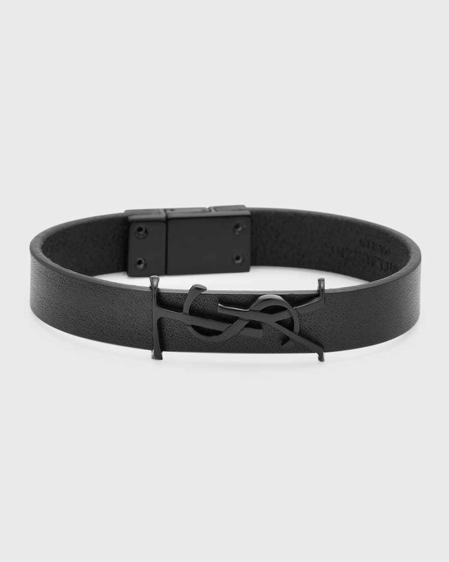 Louis Vuitton LV Iconic Leather Bracelet - Black, Brass Wrap