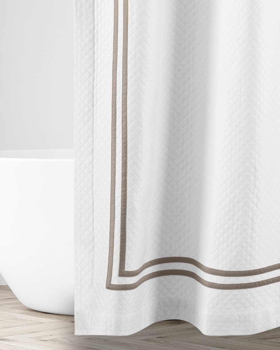 Home Treasures Ribbons Diamante Shower Curtain, 72x72 Neiman Marcus