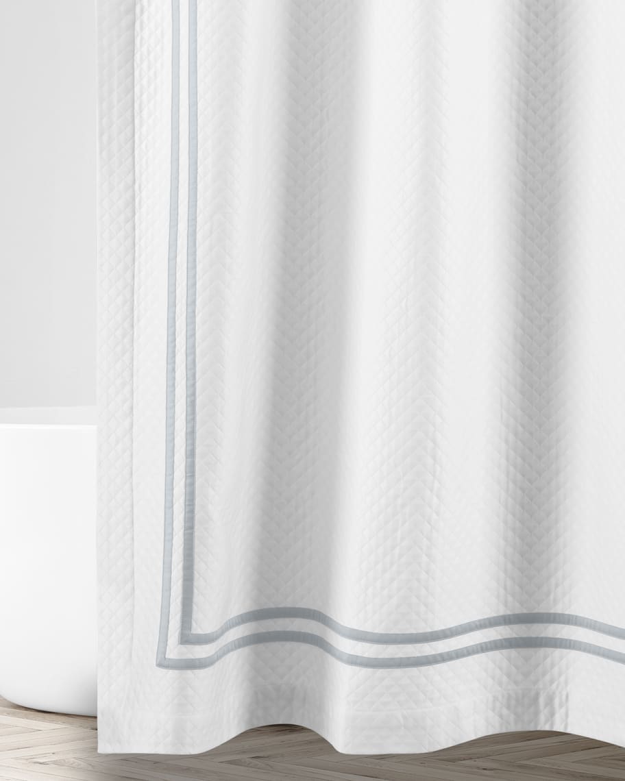 Home Treasures Ribbons Diamante Shower Curtain, 72x72 Neiman Marcus