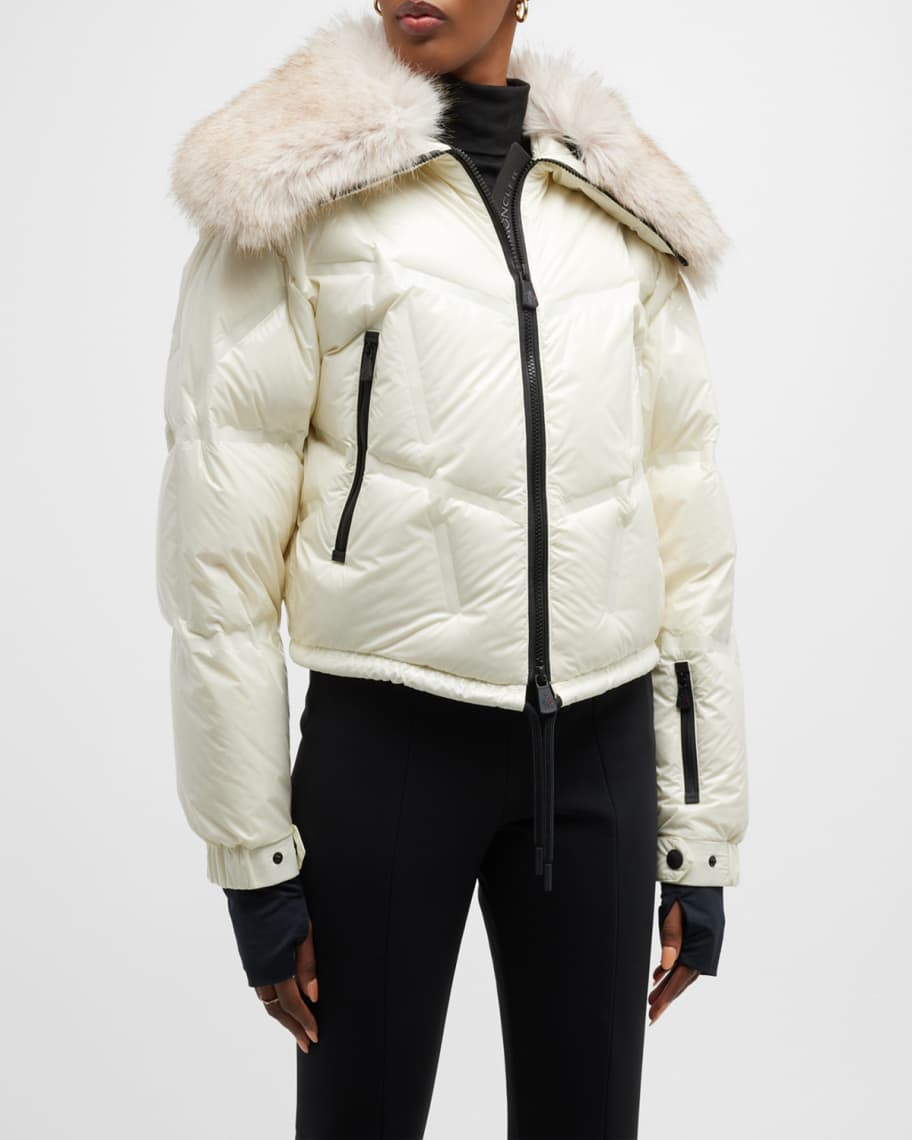 Moncler white bomber jacket hot sale
