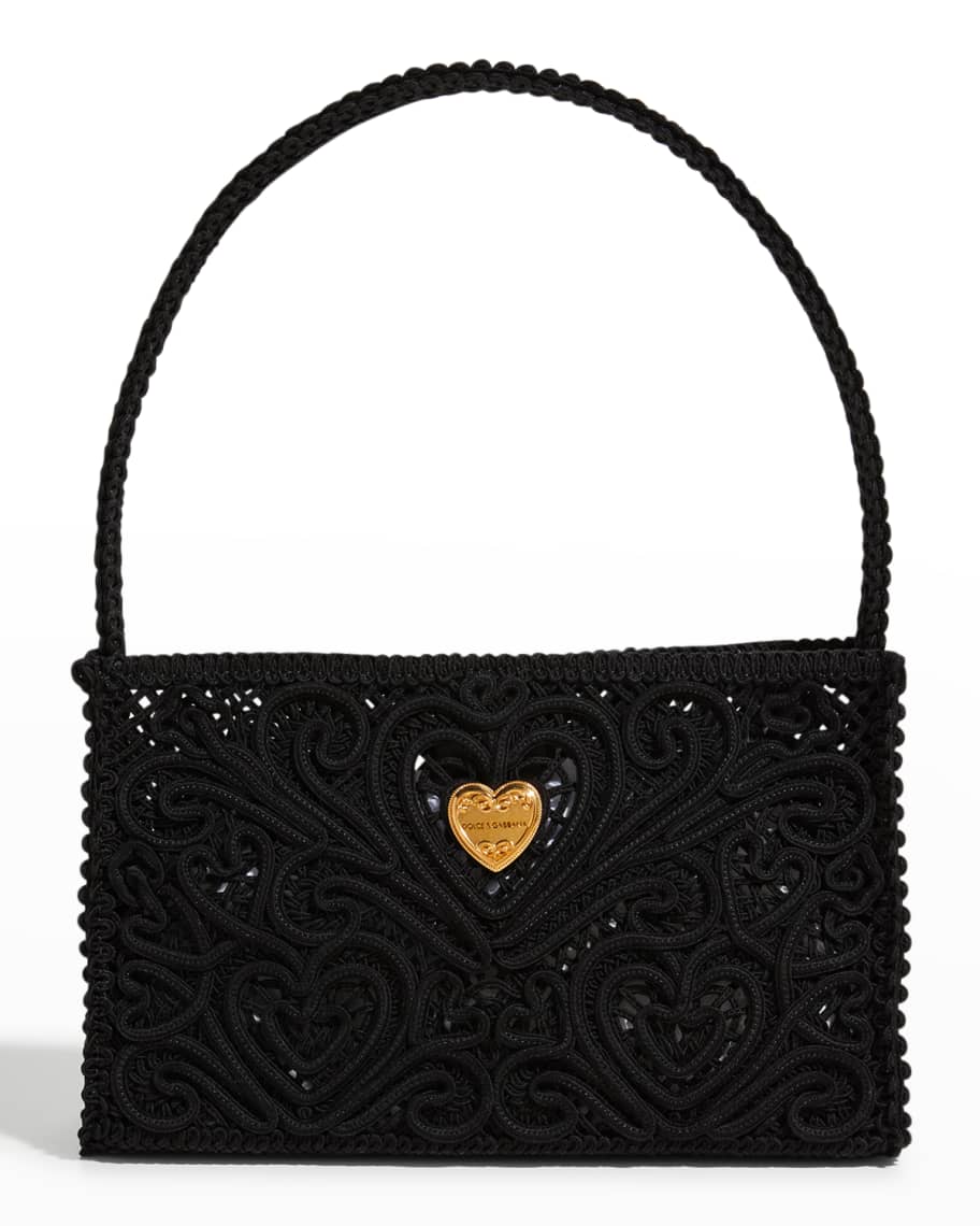 Dolce&Gabbana Beatrice Heart Lace Shoulder Bag