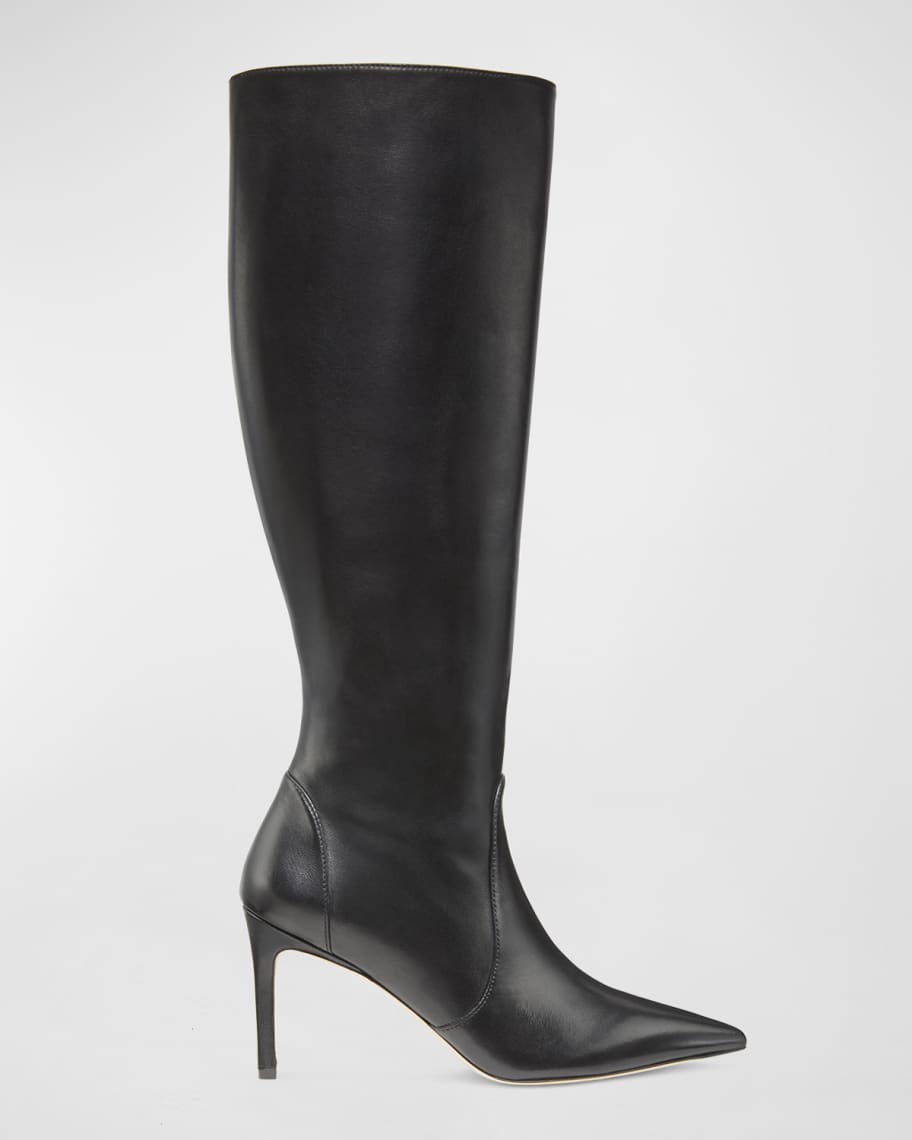stuart weitzman cristy leather sneaker