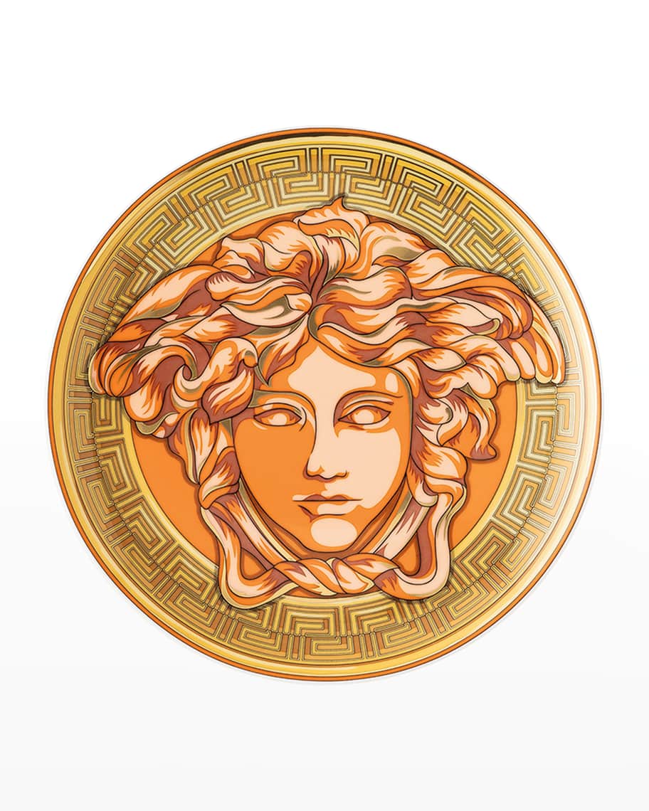 Versace Medusa Amplified Orange Coin Bread & Butter Plate | Neiman Marcus