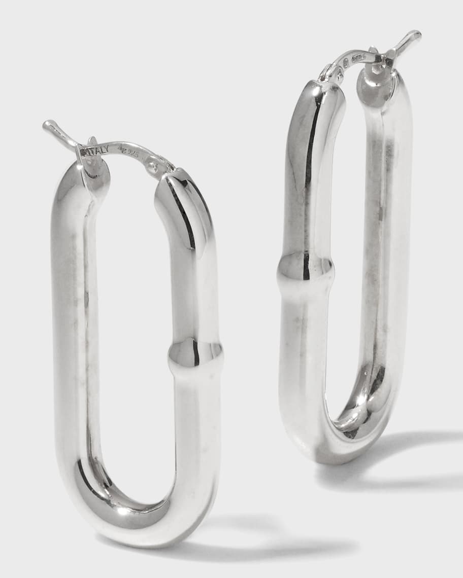 Louis Vuitton Crystal Inclusion Hoop Earrings - Clear, Brass Hoop