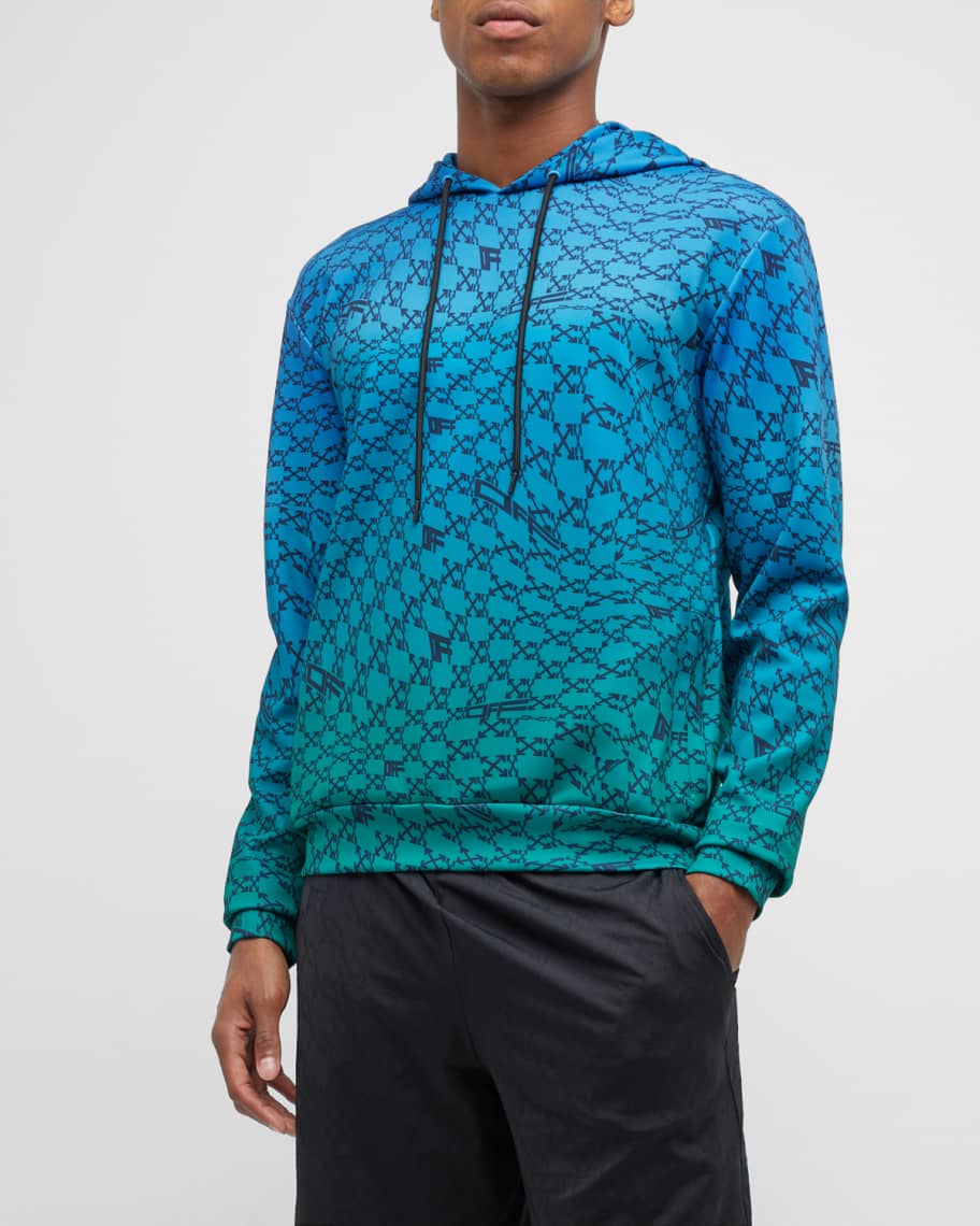 Off-White Men's Allover-Arrows Ombre Hoodie | Neiman Marcus