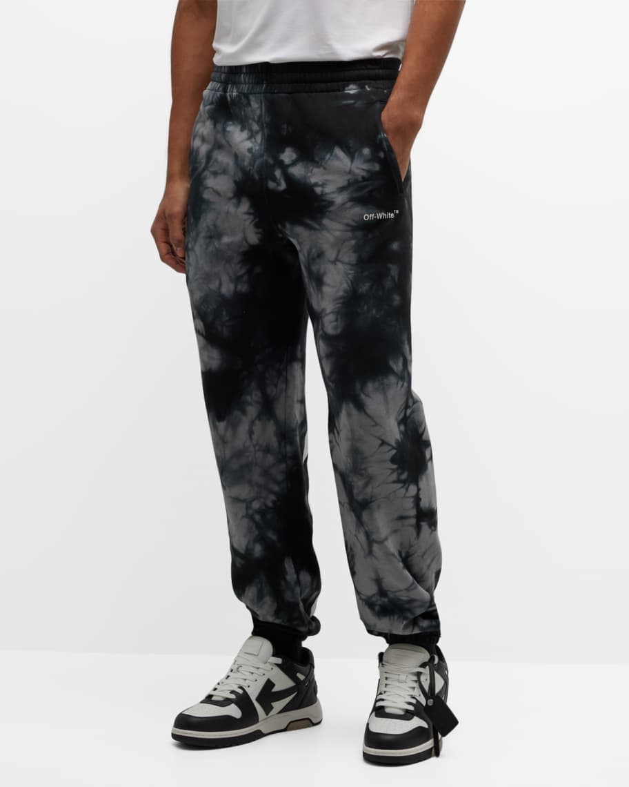 Off-White Men's Diagonal Tie-Dye Sweatpants | Neiman Marcus