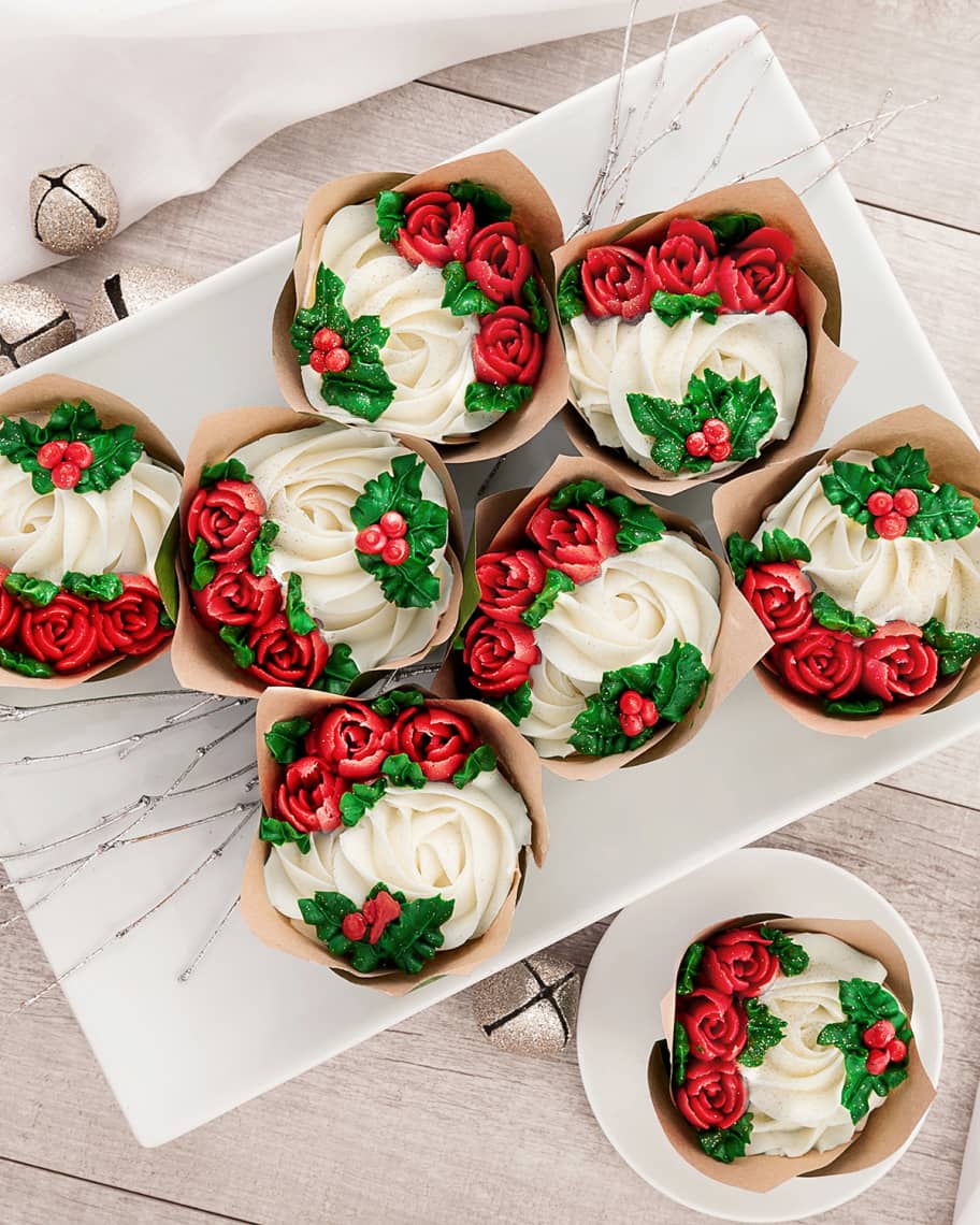 We Take The Cake Holiday Bouquet Cupcakes, Set of 8 Neiman Marcus