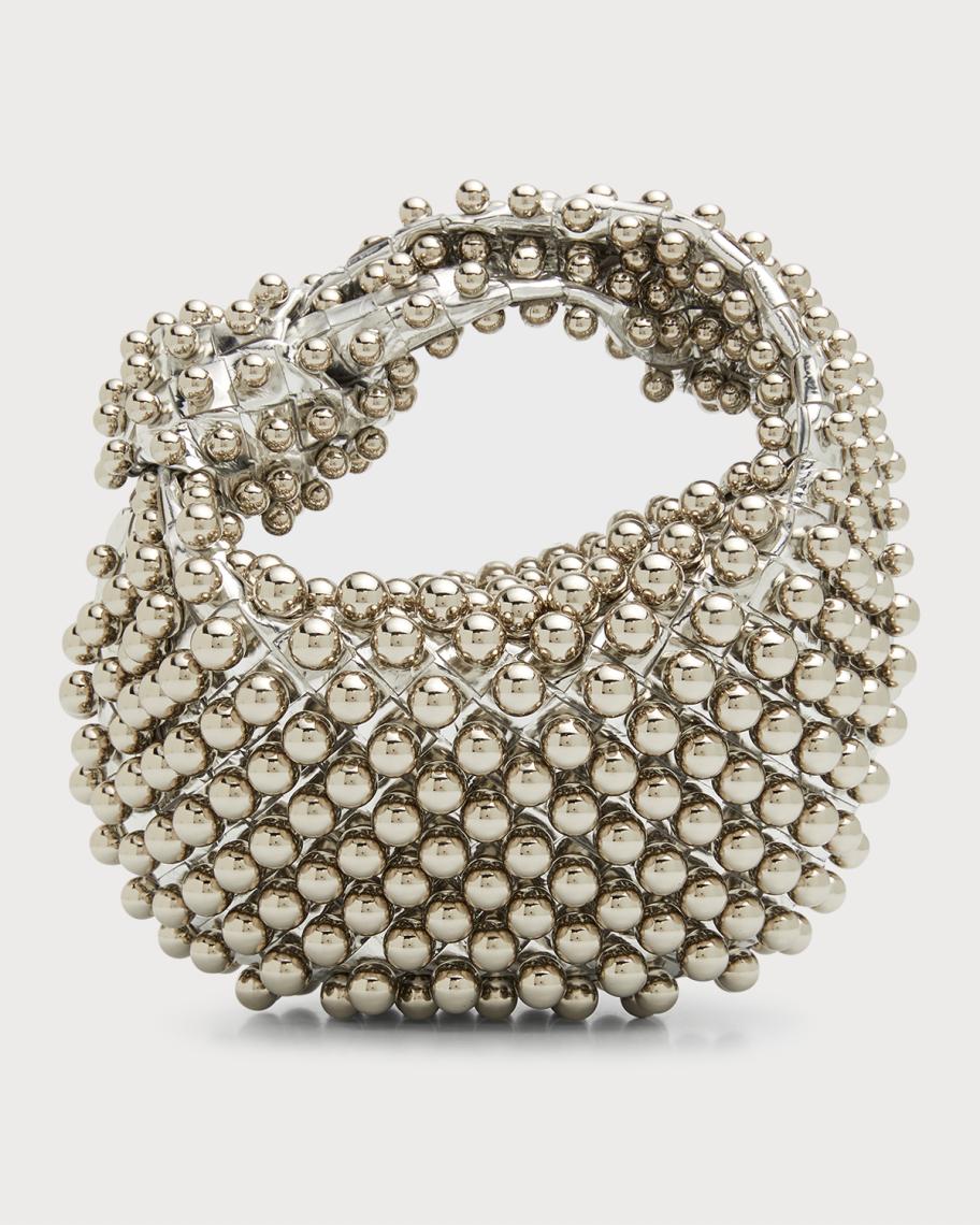 Bottega Veneta Jodie Mini Studded Mirror Top-Handle Bag | Neiman Marcus