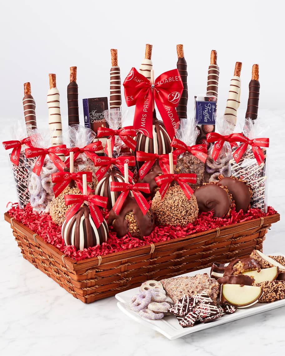Mrs Prindable's Indulgent Holiday Caramel Apple Gift Basket Neiman Marcus