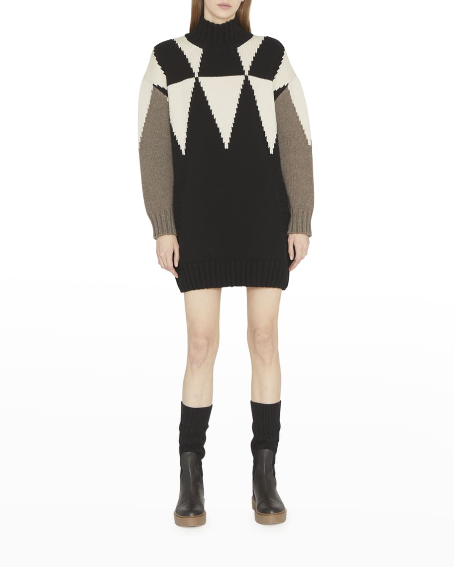 Max Mara Denaro Turtleneck Cashmere Sweater Dress Neiman Marcus