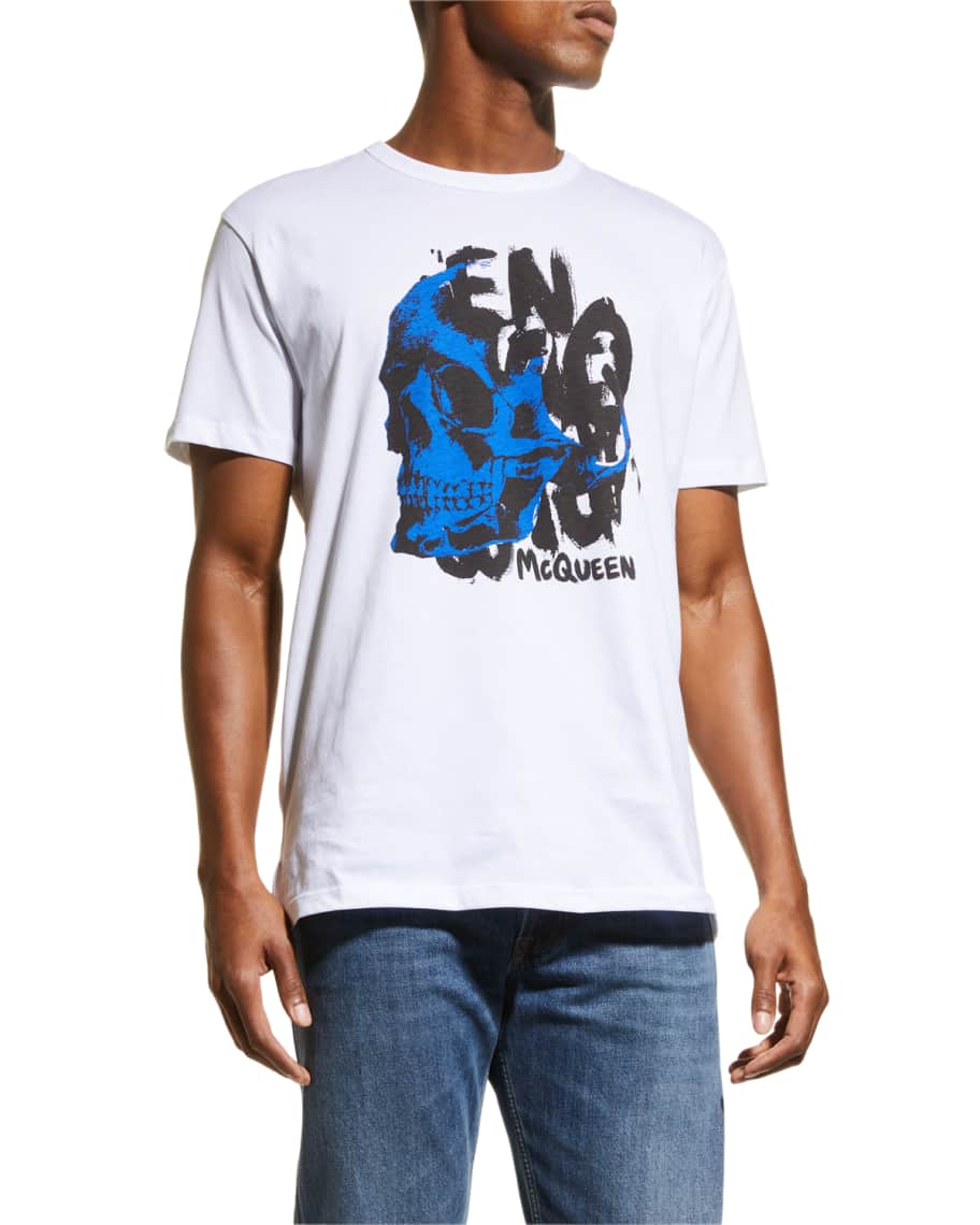 McQueen Modern Tartan Crest 2D T-shirt - Alba Skull Style