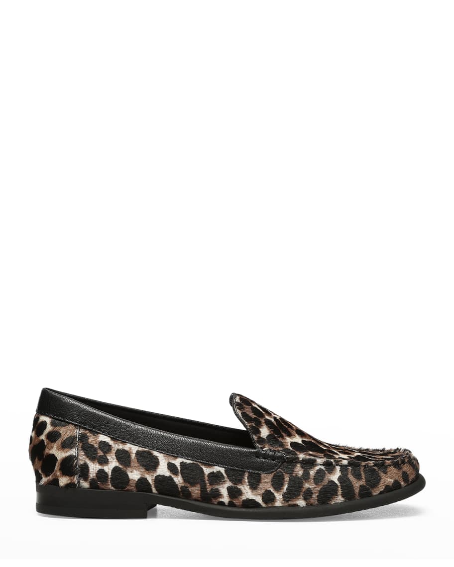 relay Greenland Air conditioner Donald J Pliner Cheetah-Print Flat Loafers | Neiman Marcus