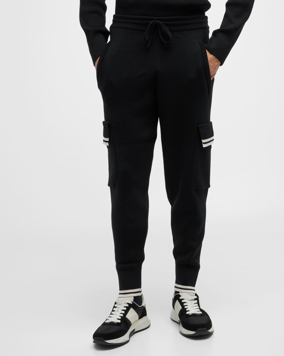 Gucci - cargo-pocket Cotton-jersey Track Pants - Mens - Black Multi