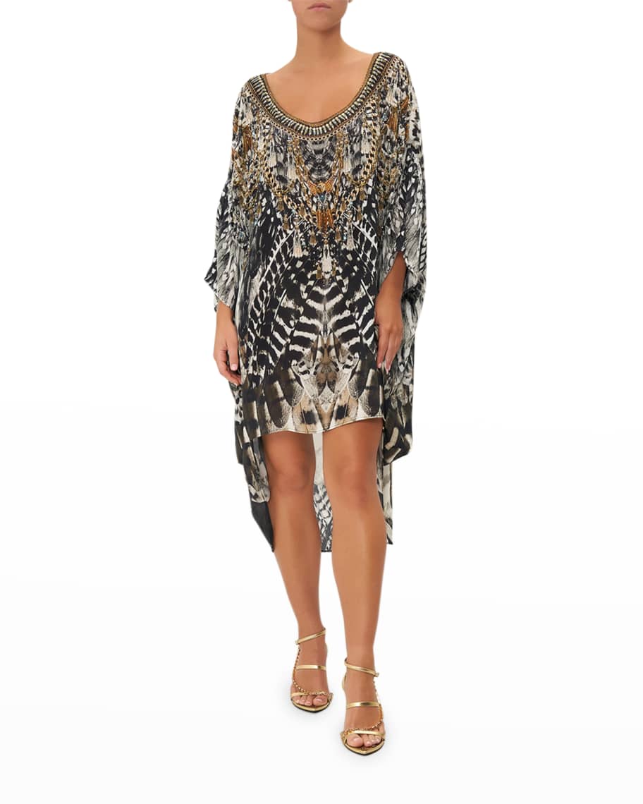 Camilla scoop sales back hem dress
