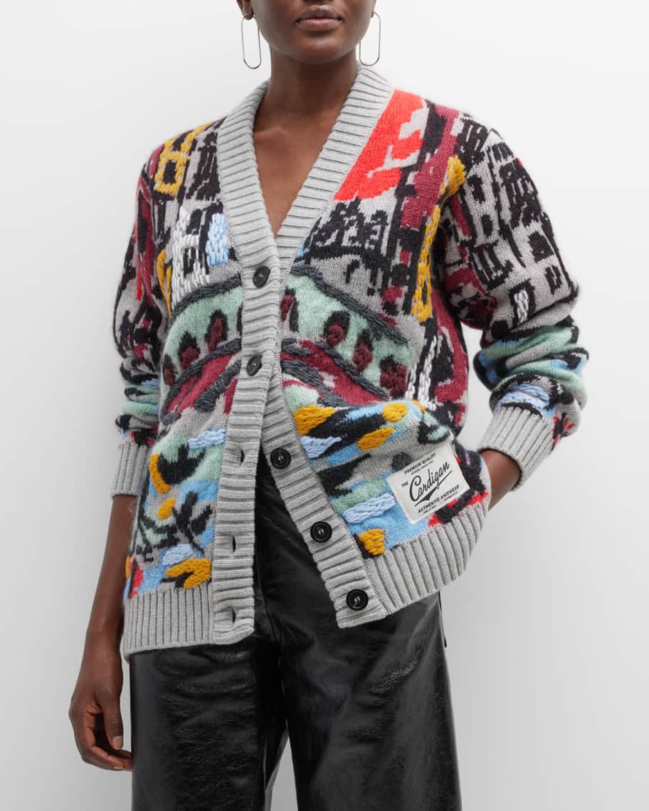 Missoni zigzag-knit belted cardi-coat - Blue