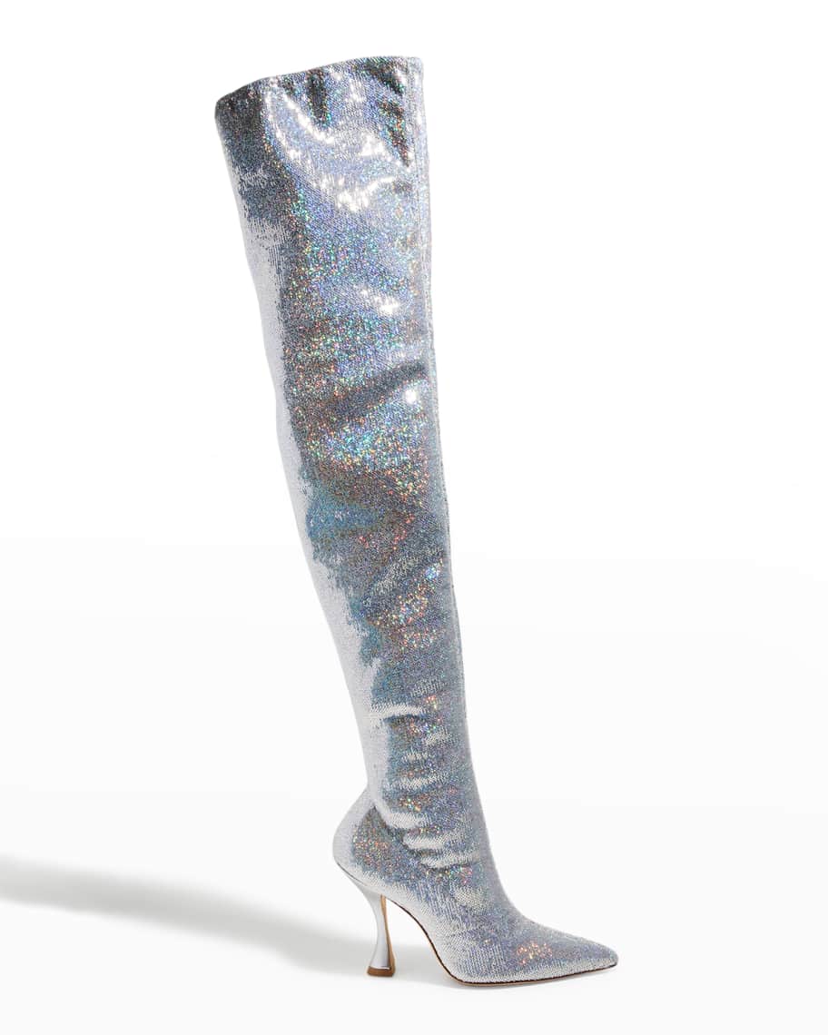 Stuart weitzman sequin boots on sale