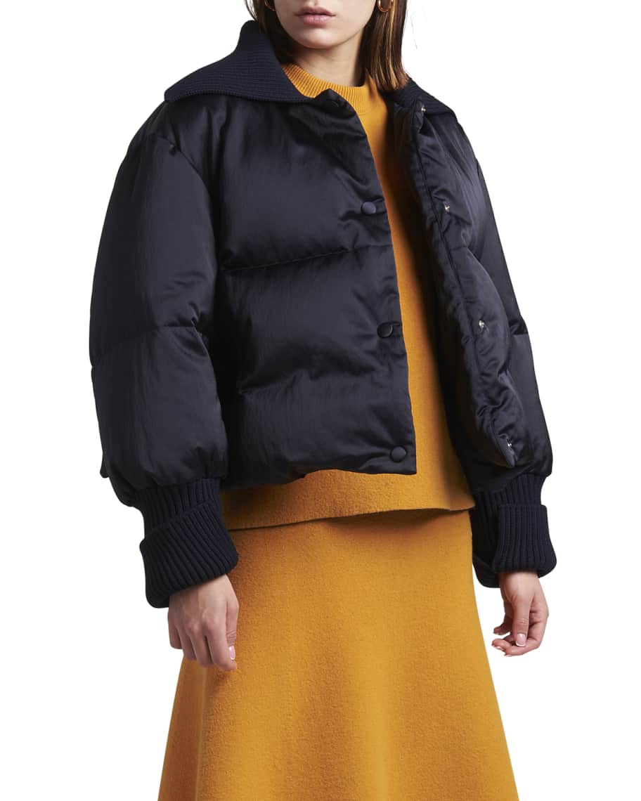 Jil Sander padded hooded jacket - 102 NATURAL