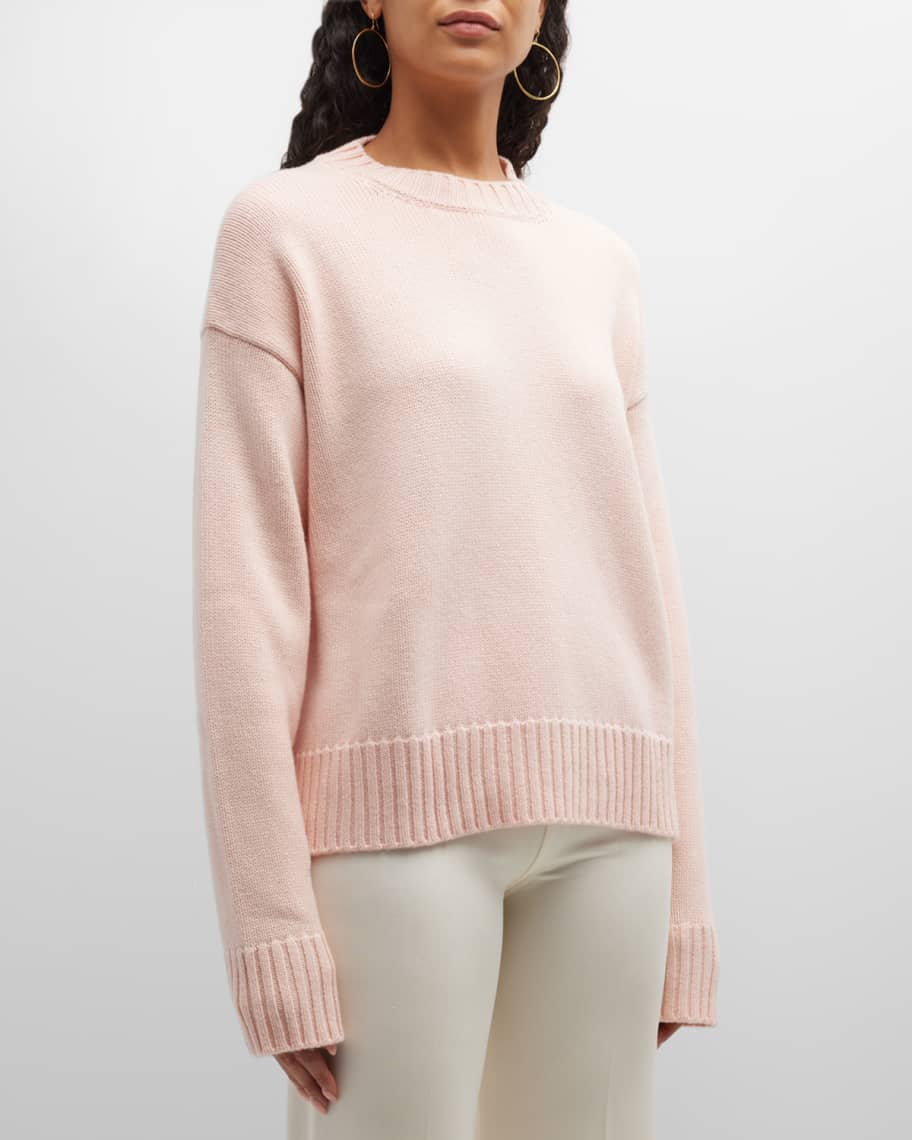 【送料&関税込】Jil Sander Black Cashmere Sweater Jil Sander Cashmere Crewneck Sweater | Neiman Marcus