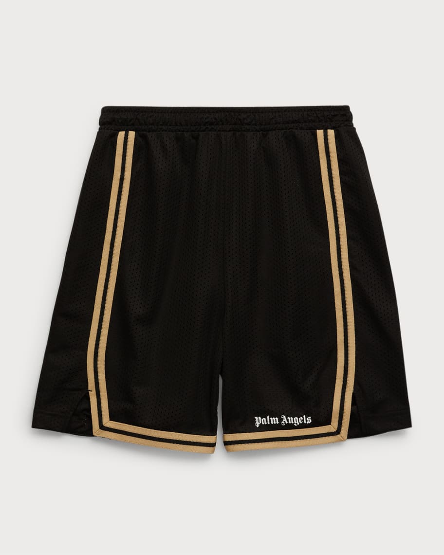 Palm Angels 】OVERDYED VICHY LOGO SHORTS gbparking.co.id